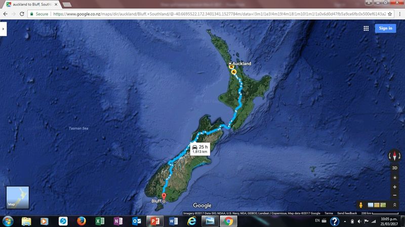 Our route to the Burt. We were going to go back up the other side but landslides have blocked the roads after Christchurch...