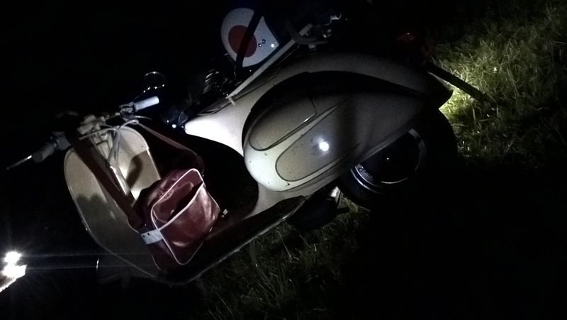 One of Jim's old Vespas.  Was a late night.