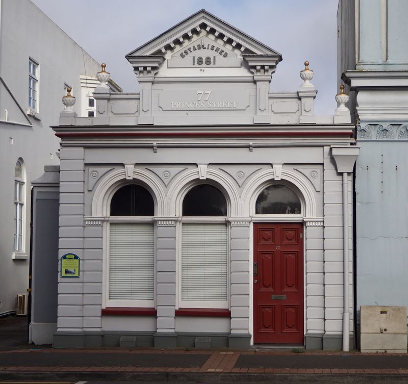 Old building (by NZ standards) on our way to breakfast.