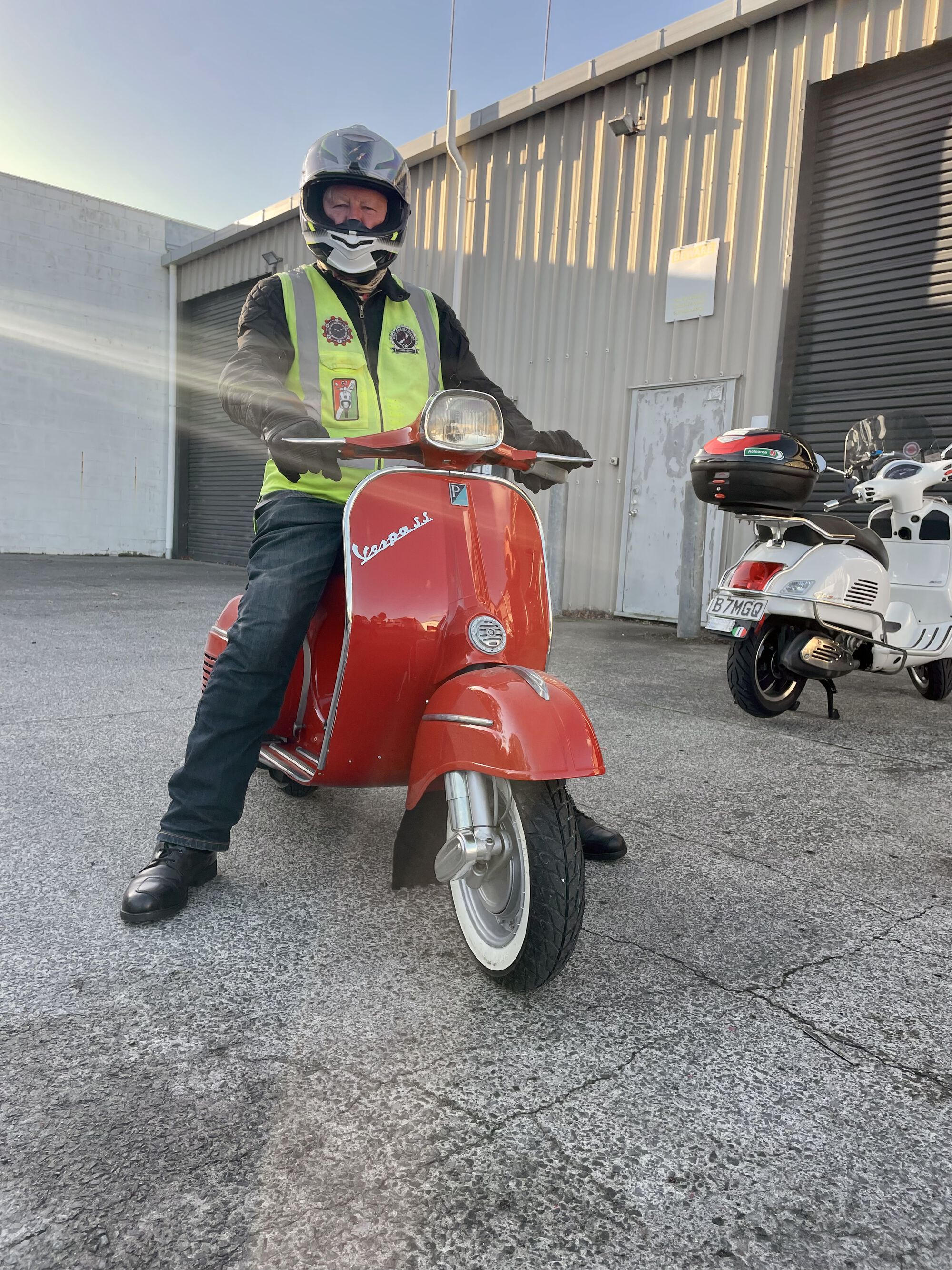 About to ride her home.