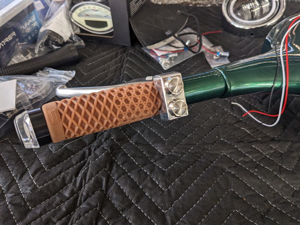 Test fit of switch - very pretty