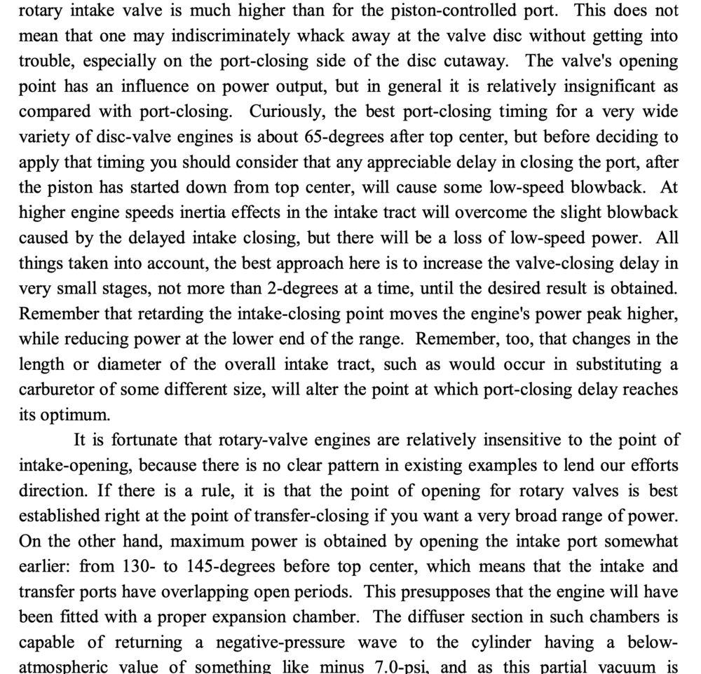 Jennings on Rotary Intake Port Timing - Page 88