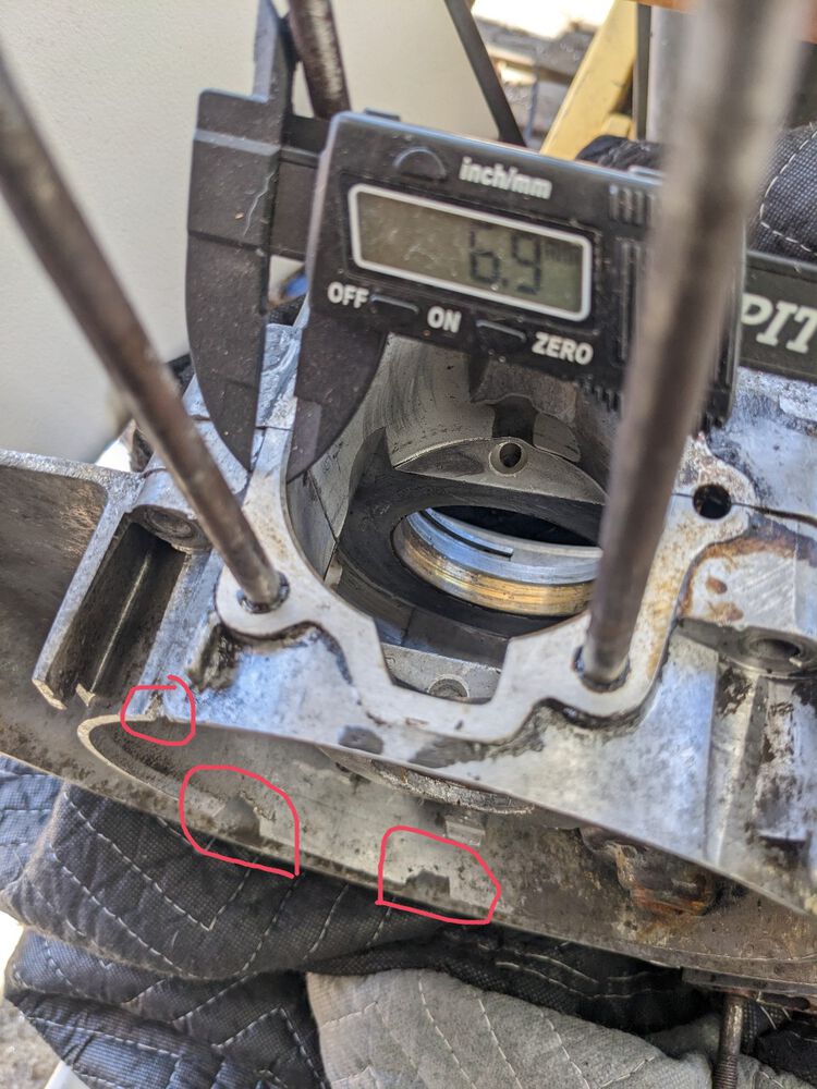 Case cleaning / measuring - are these missing chunks on the fly side concerning for a rebuild?