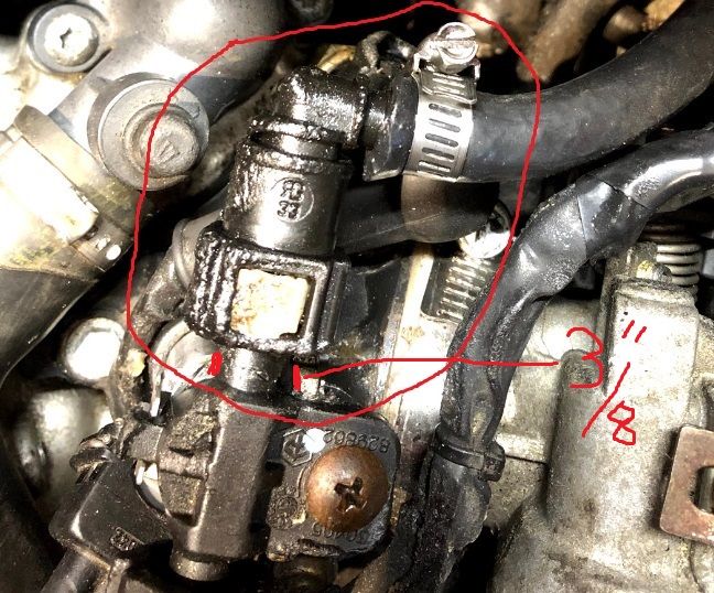 Modern Vespa fuel line meltdown
