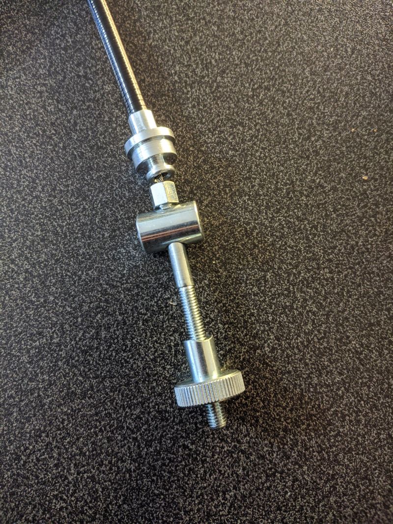 And how do i thread this part after attaching the barrel to the lever at the wheel?