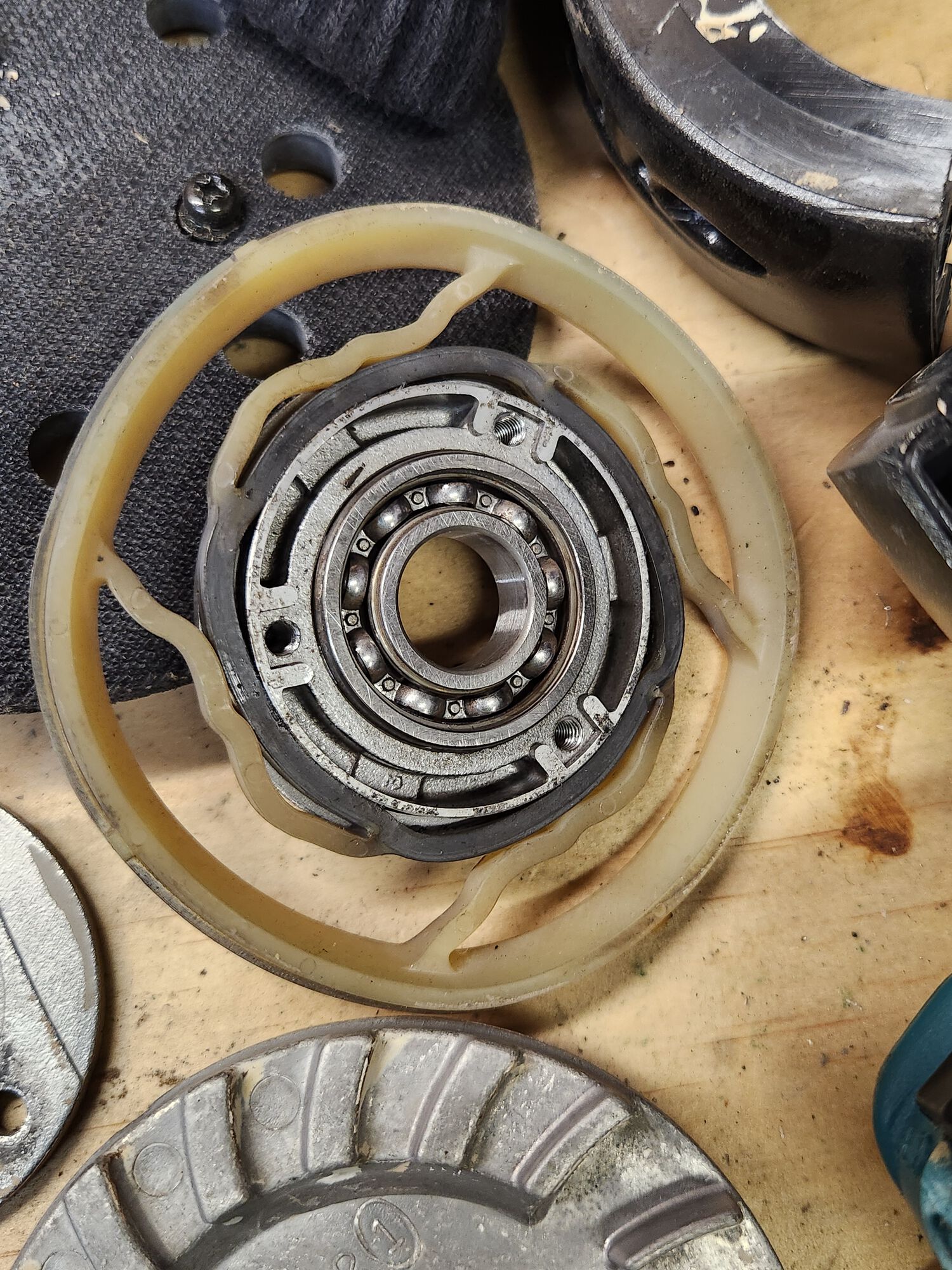 The orbital part with clean bearing