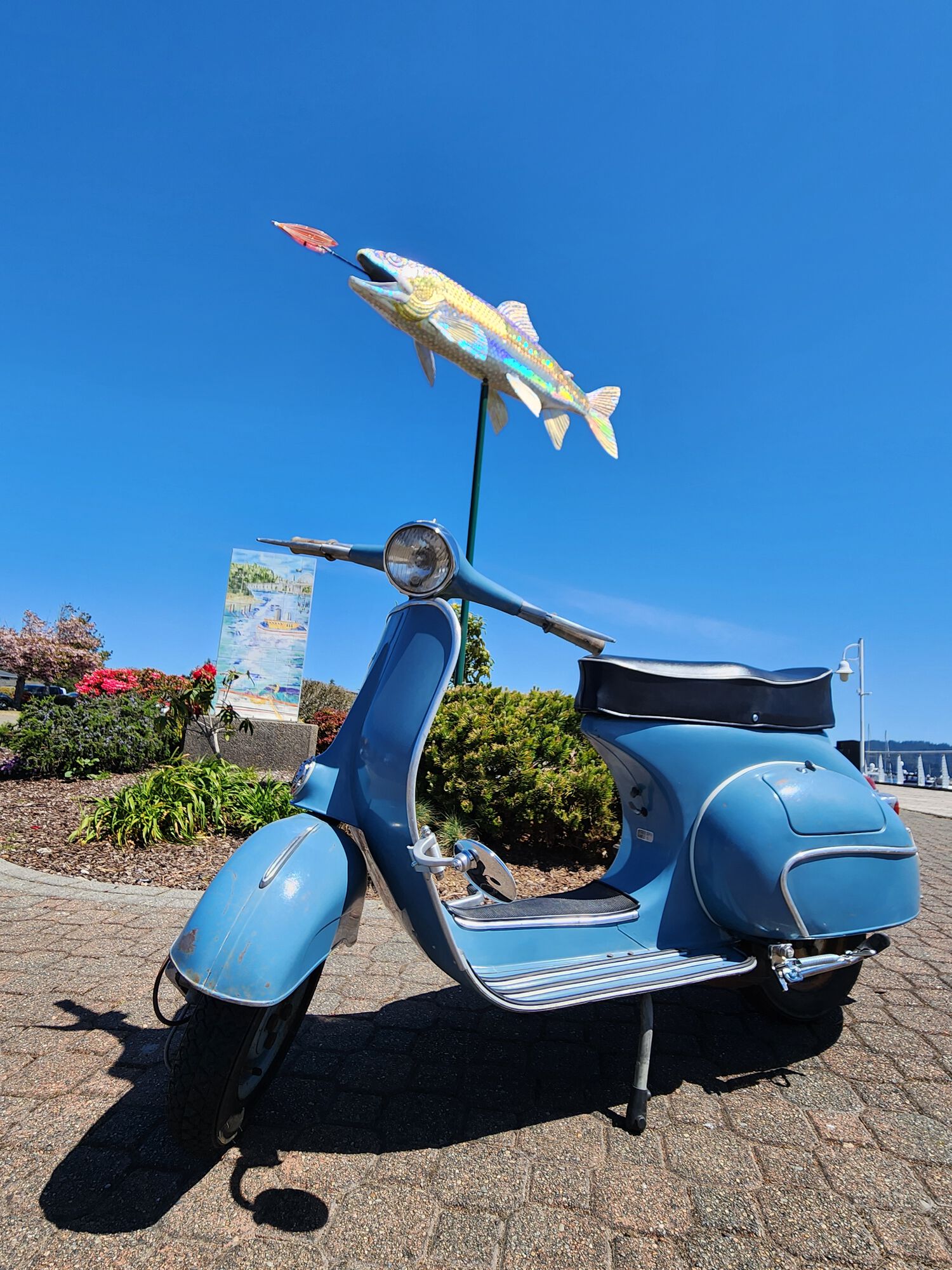 At the port boardwalk.