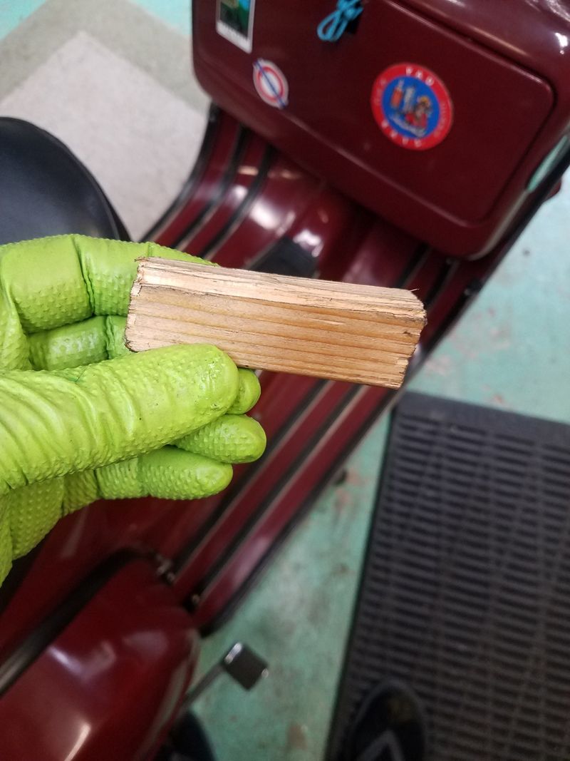 This little chunk of wood sure saved some time!