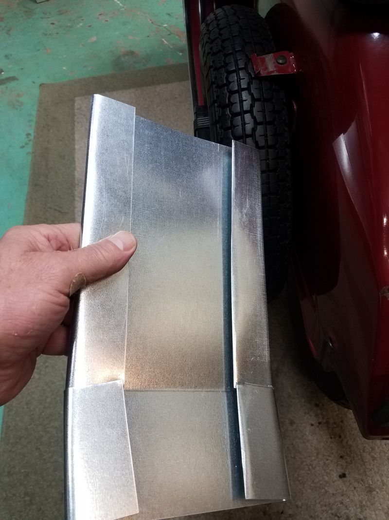 Here is the back side of the sheet metal.