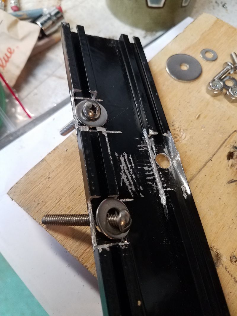This is the license plate mount with the SS bolts