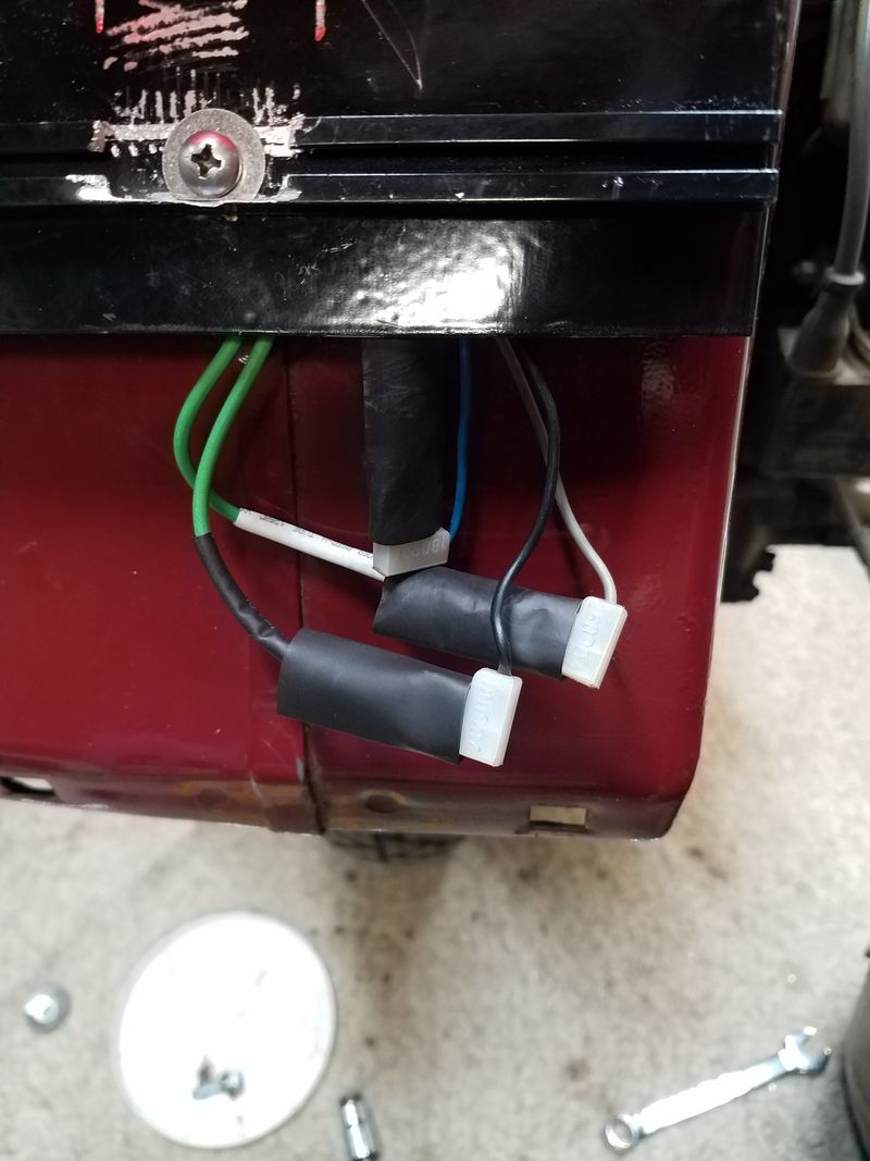 Wires dangling - they tuck up underneath nicely!