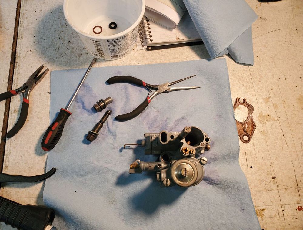 Carb back together with new float and float needle