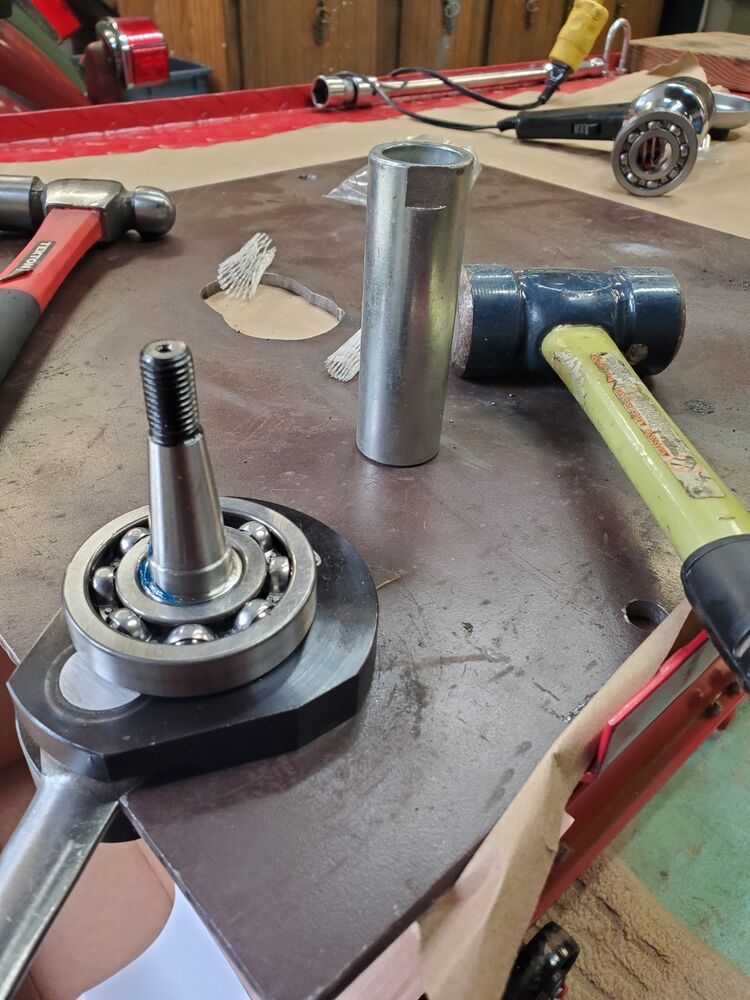 Tapped on the bearings