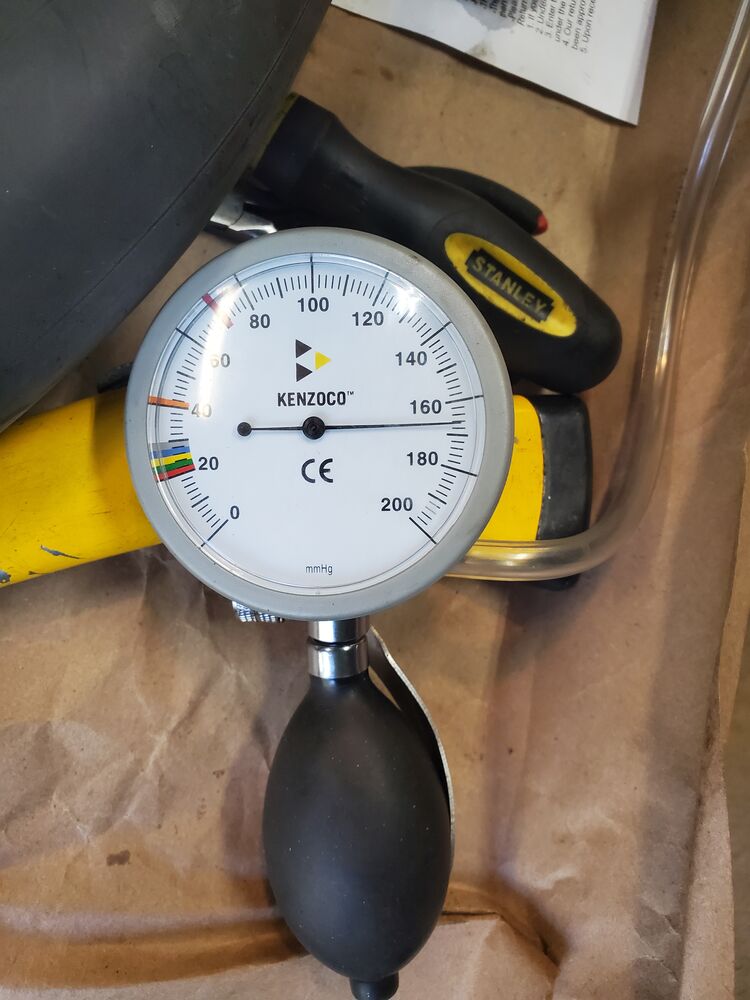 Installed the piston, cylinder, then pressure tested. Success!