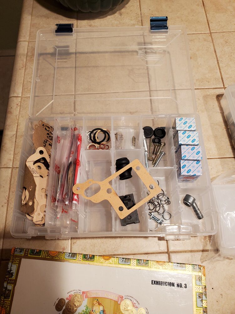 An aside, I organized my carb box of parts into this - super helpful!