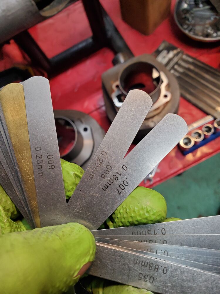 Checking new ring gap - looks good