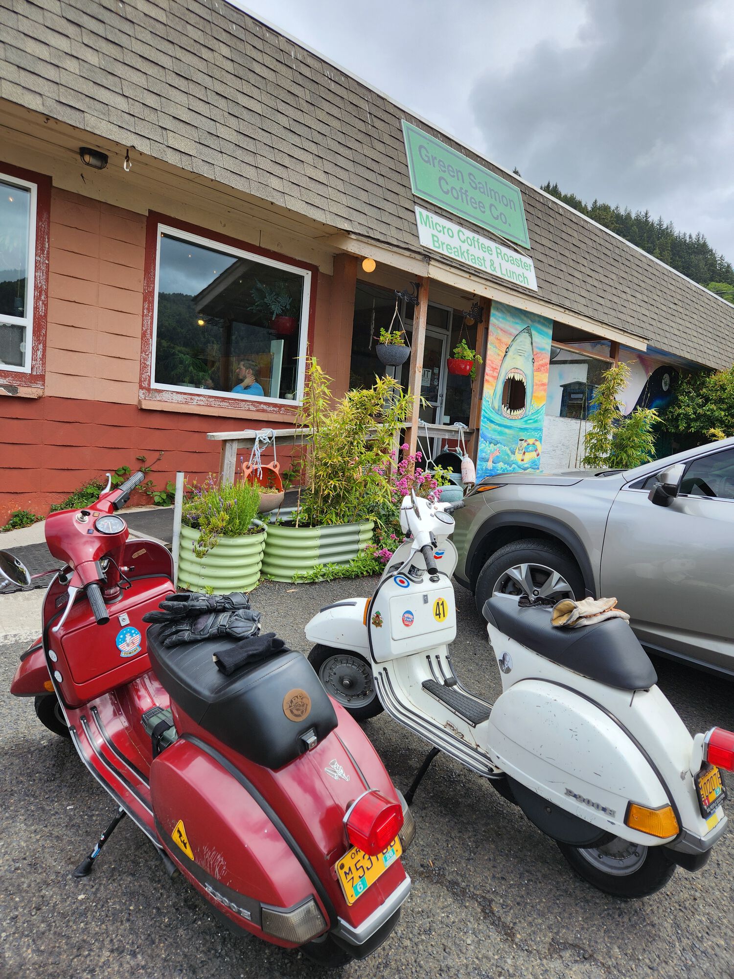 Green Salmon coffee house - yummy!