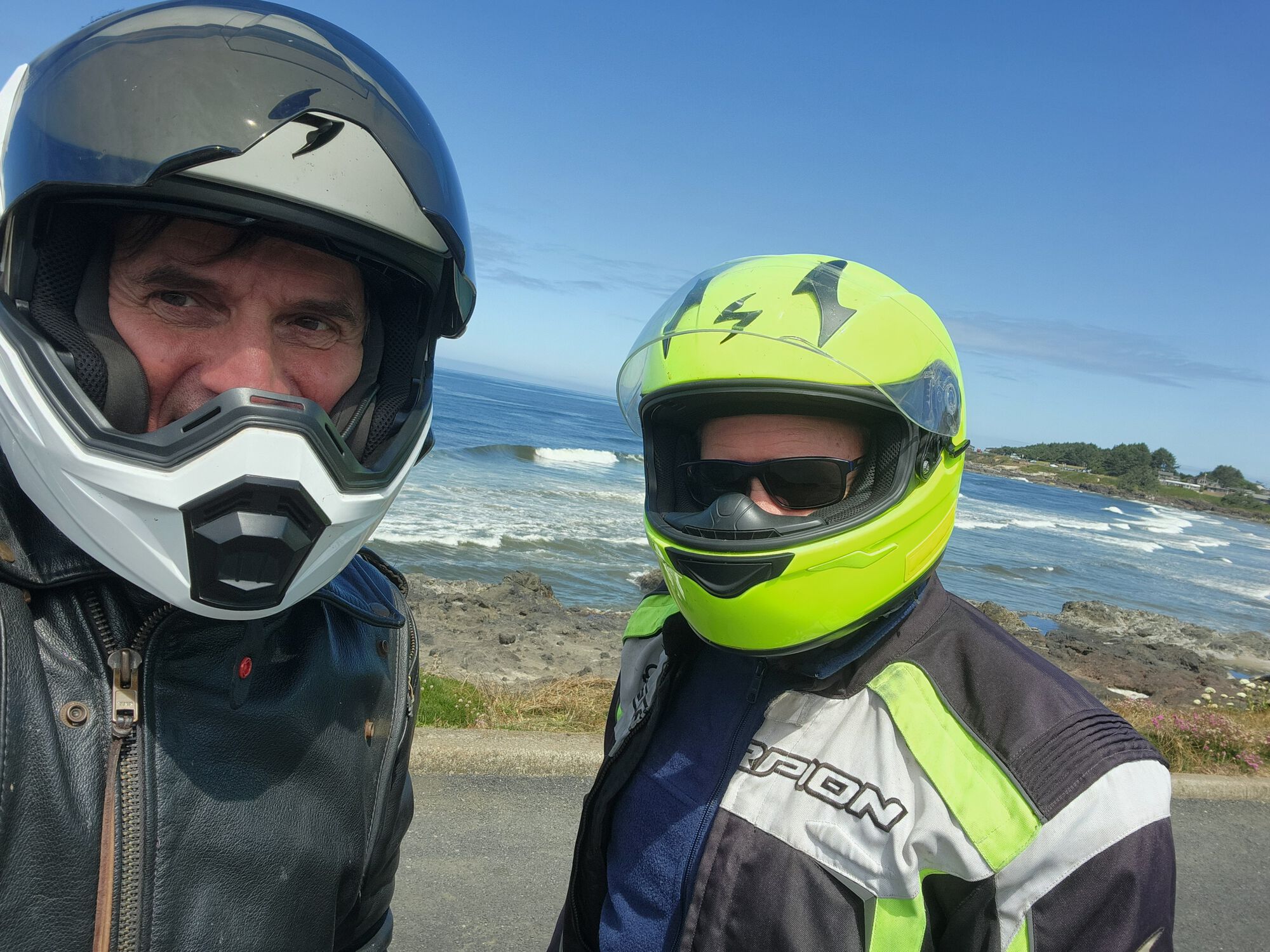 Me and Chris, the riders of such awesome scooters ...