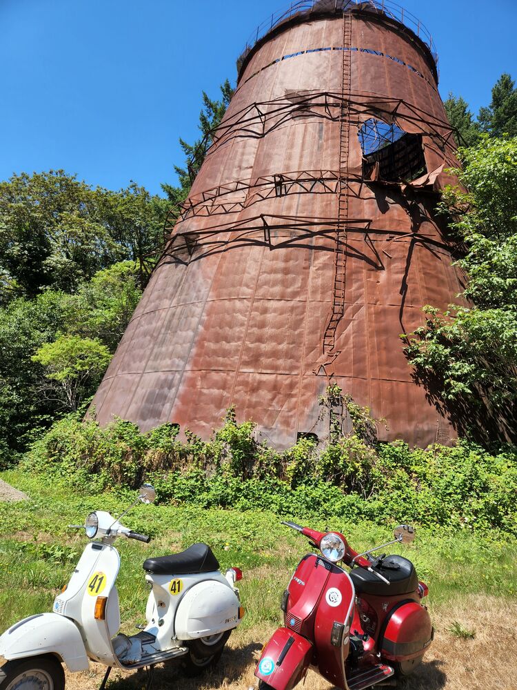 Wigwam burner.  Fun fact from Chris - these were everywhere back in the day and were great makeout spots cause they'd spark at night and glow.