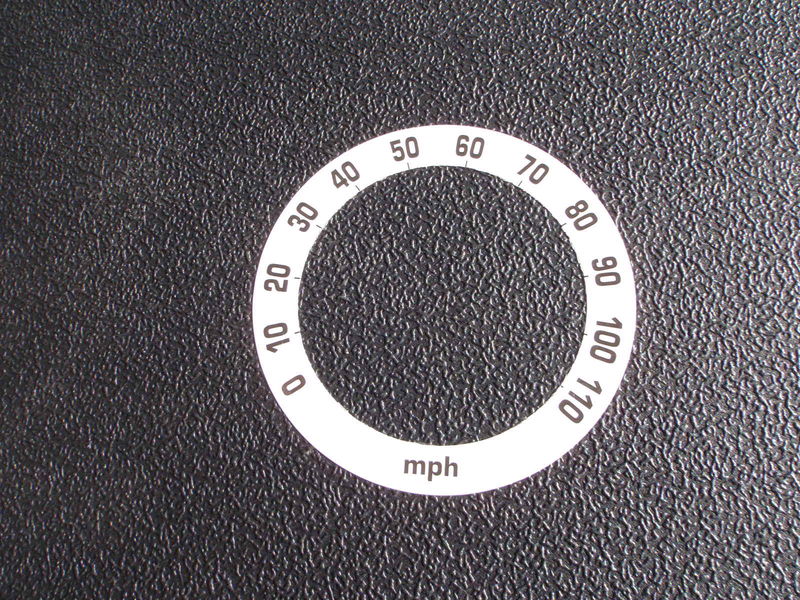 Modern Vespa MP3 Speedometer MPH overlays NEWIMPROVED STYLE