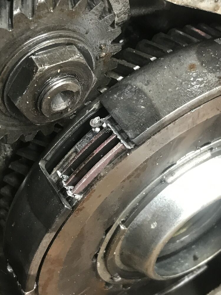 Old worn clutch