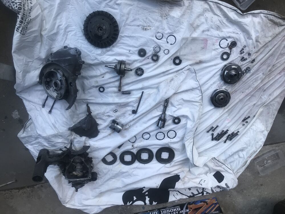 All the parts laid out