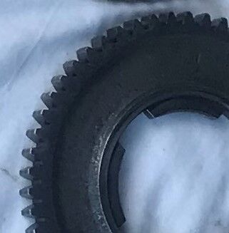 Zoom on cog ( not a great photo sorry)