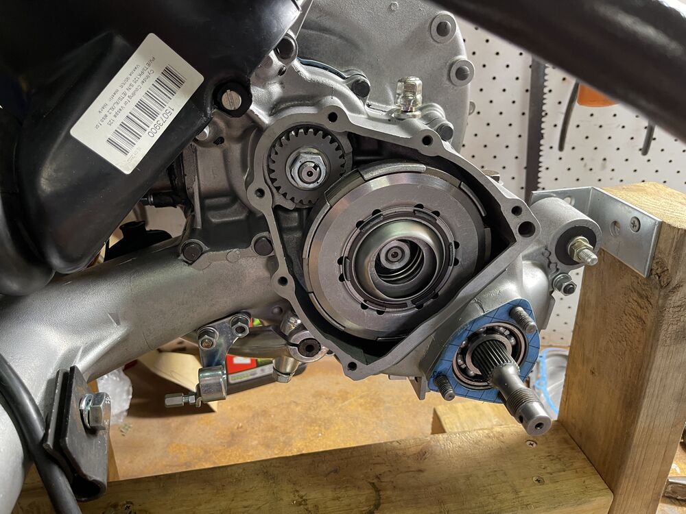 I managed to fit the primary drive cog backwards which caused it to bind when I put the motor together last April so had to refit before closing the case