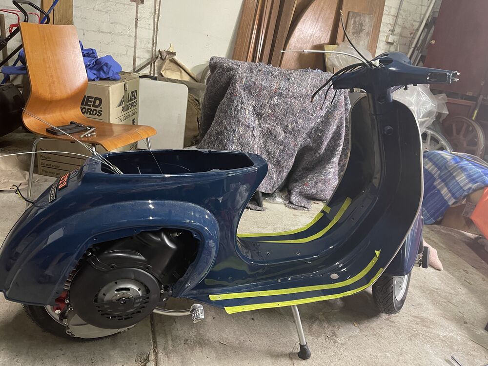 the engine is in but no cables are connected up.