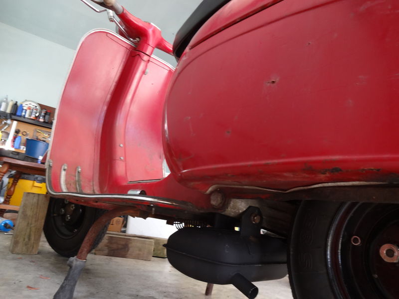 SIP Road 2 Muffler Installed Under 1963 Allstate