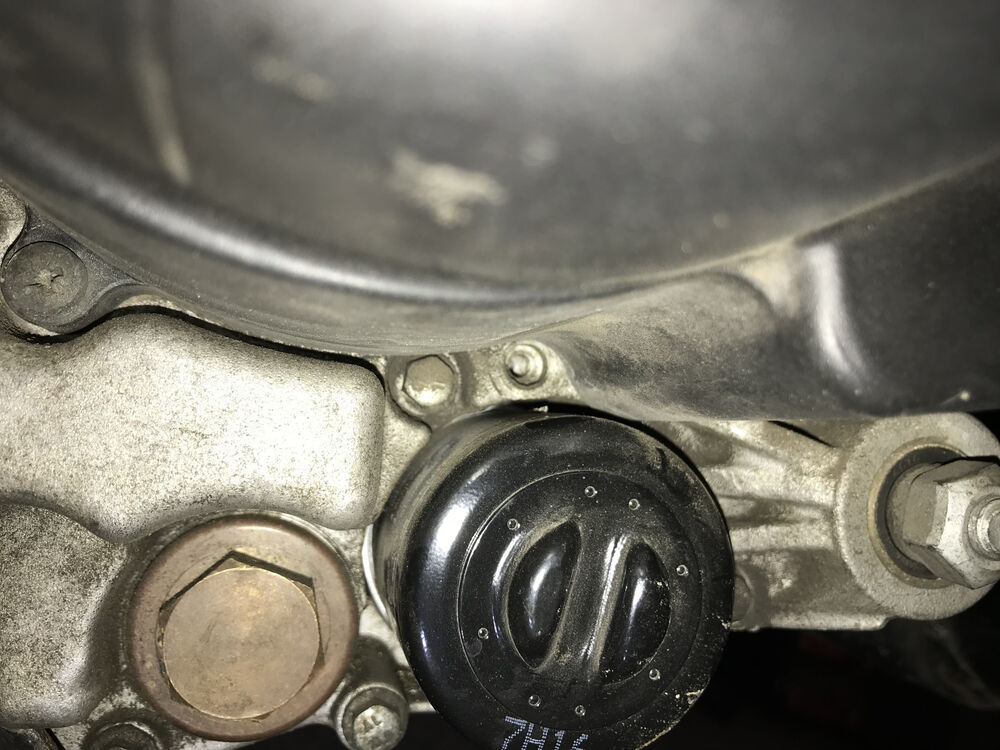 What's the little hole above the oil filter?