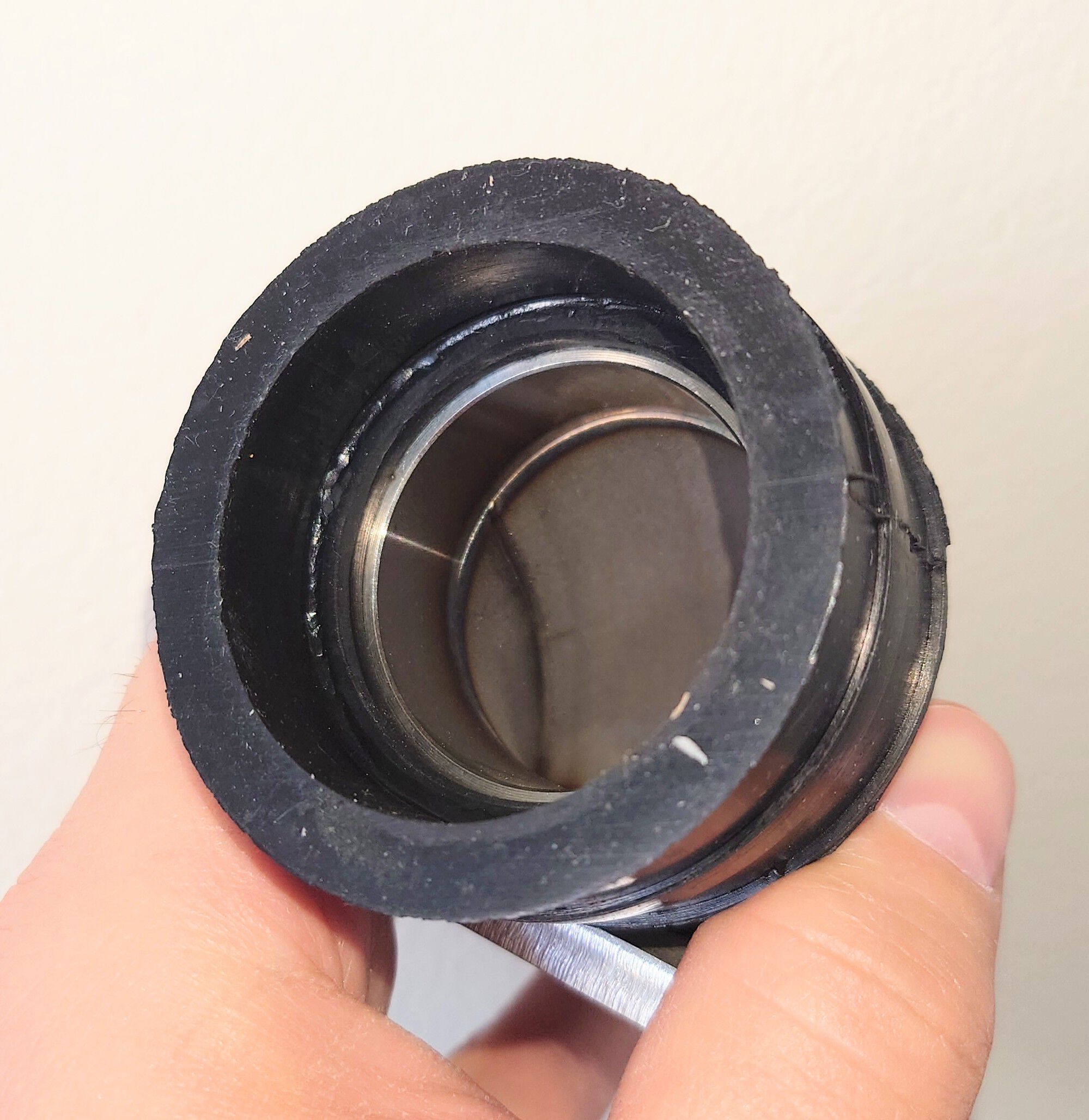 Not visible on the inside