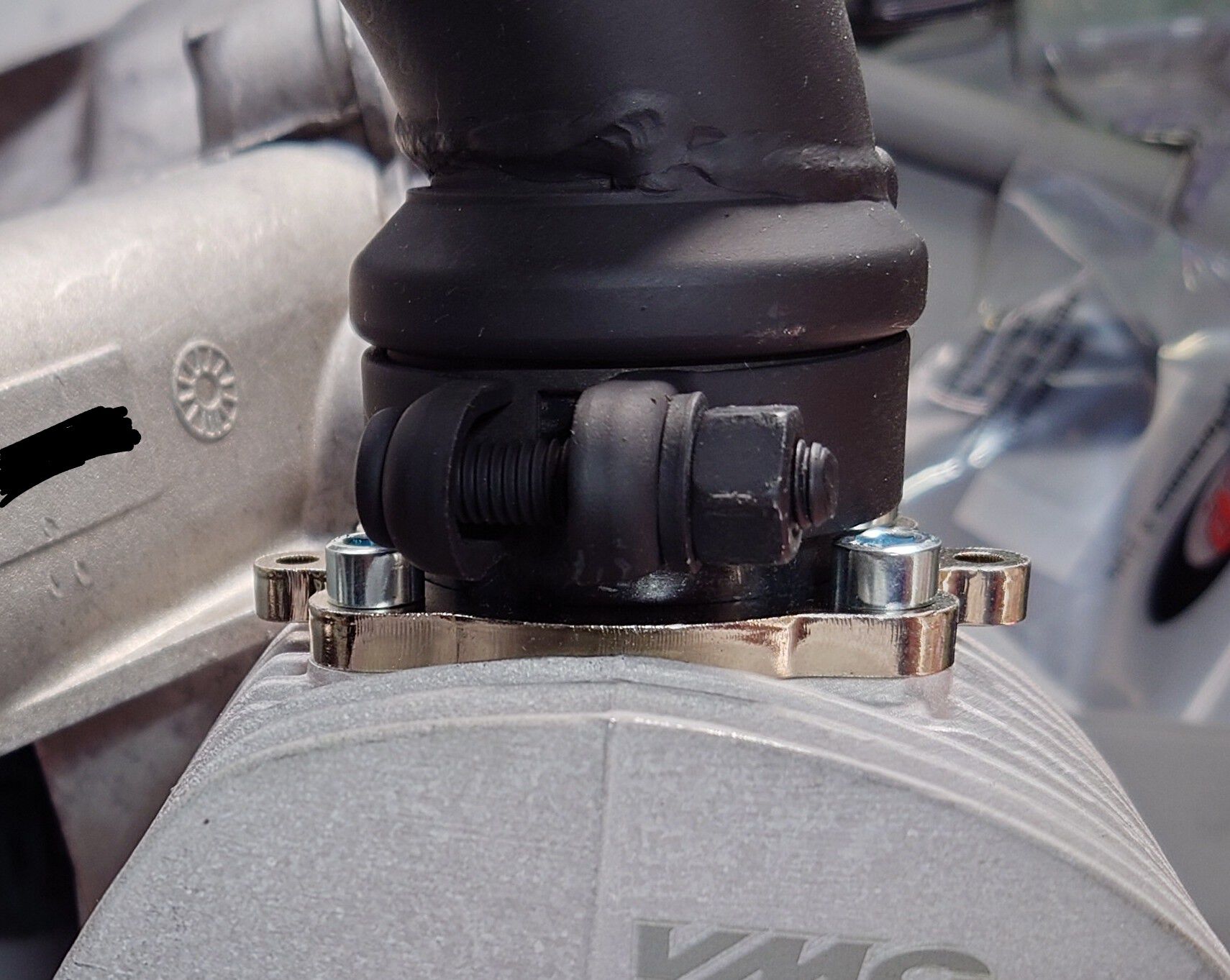 With the can seated and tightened to spec...