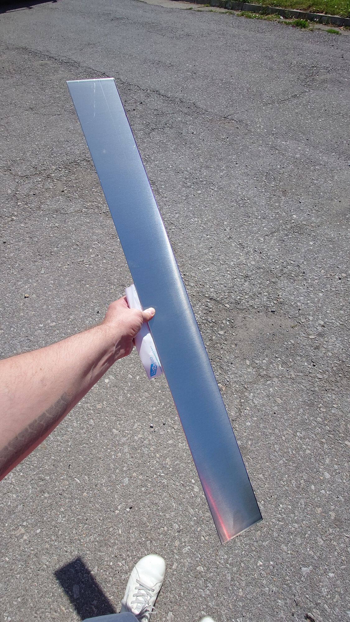 It's good to be in the business of selling aluminium, it seems, I can no longer purchase Al-sheet smaller than 100x1000mm 😁
