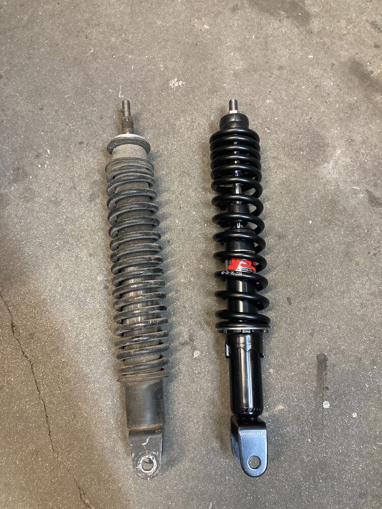 New YSS X-pro rear shock. As all four original ones that I have is totally dead.