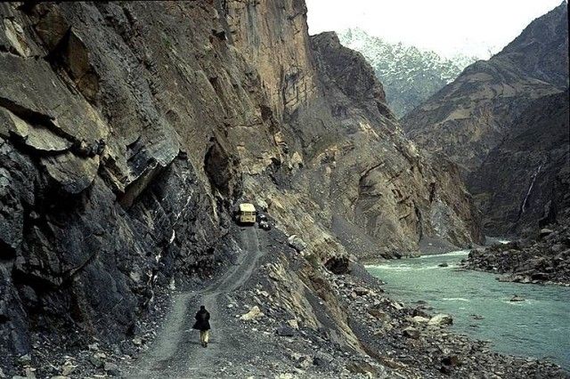 Their trip with Himalayans included the famous Pamir Highway - more like stones than gravel...