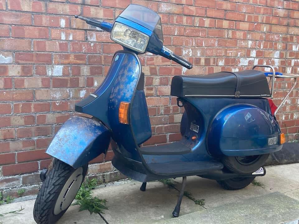 Metallic blue barn find, owner is a guy from the UK