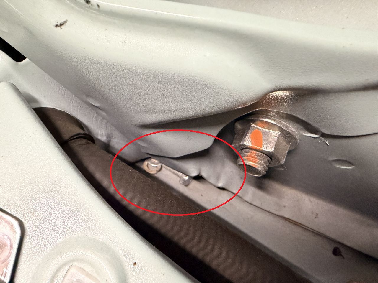 Loose M6 bolt