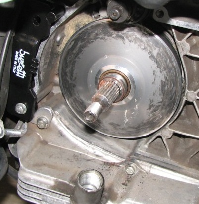 Washer removed.
Bushing visible.