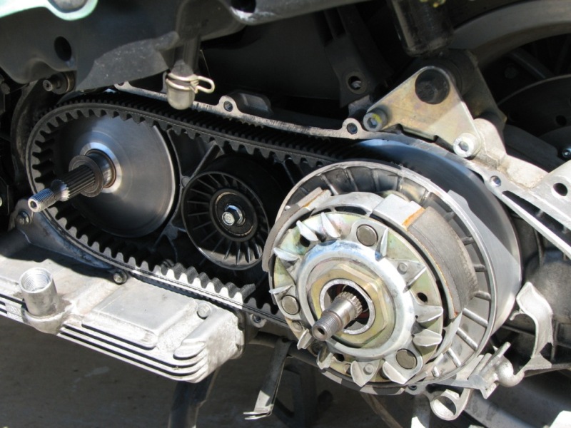 Washer assembled onto the driving pulley assy.