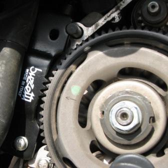 Tool in place using one of the housing screws to mount it.