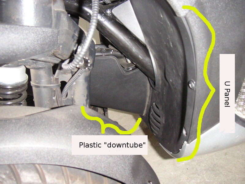 Downtube and U panel junction