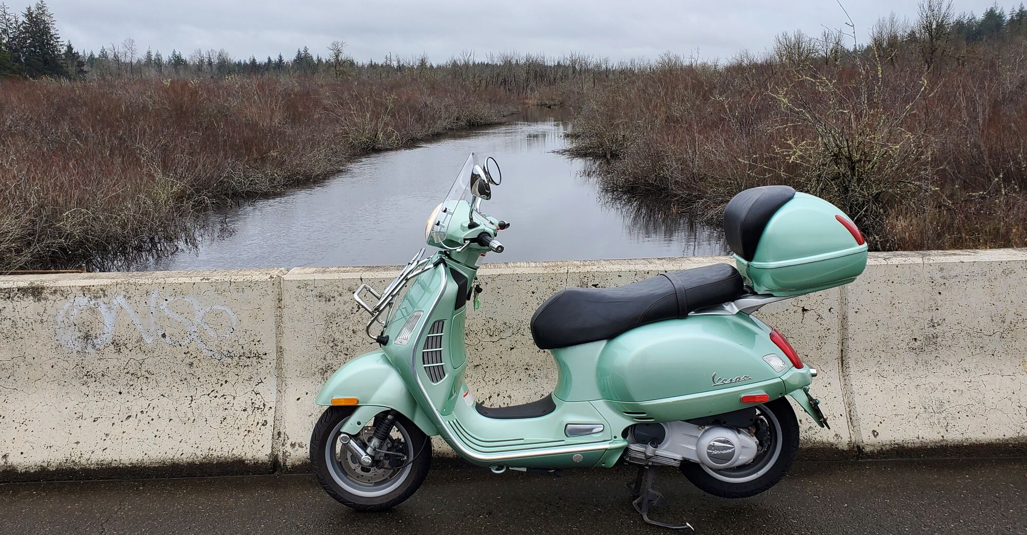 Obligatory winter bridge shot (I made a lot of these last winter during the mileage challenge).