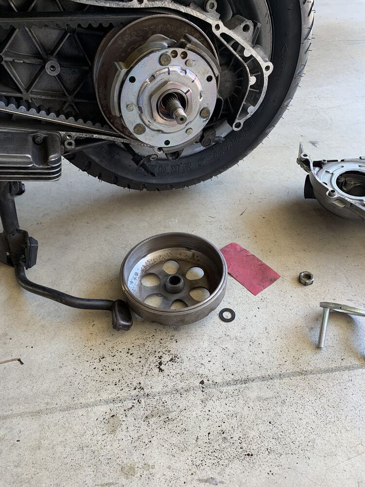 CVT Variator Lüfter Für Vespa ET4 125cc - 69 Zähne 123mm Roller Ersatzteil