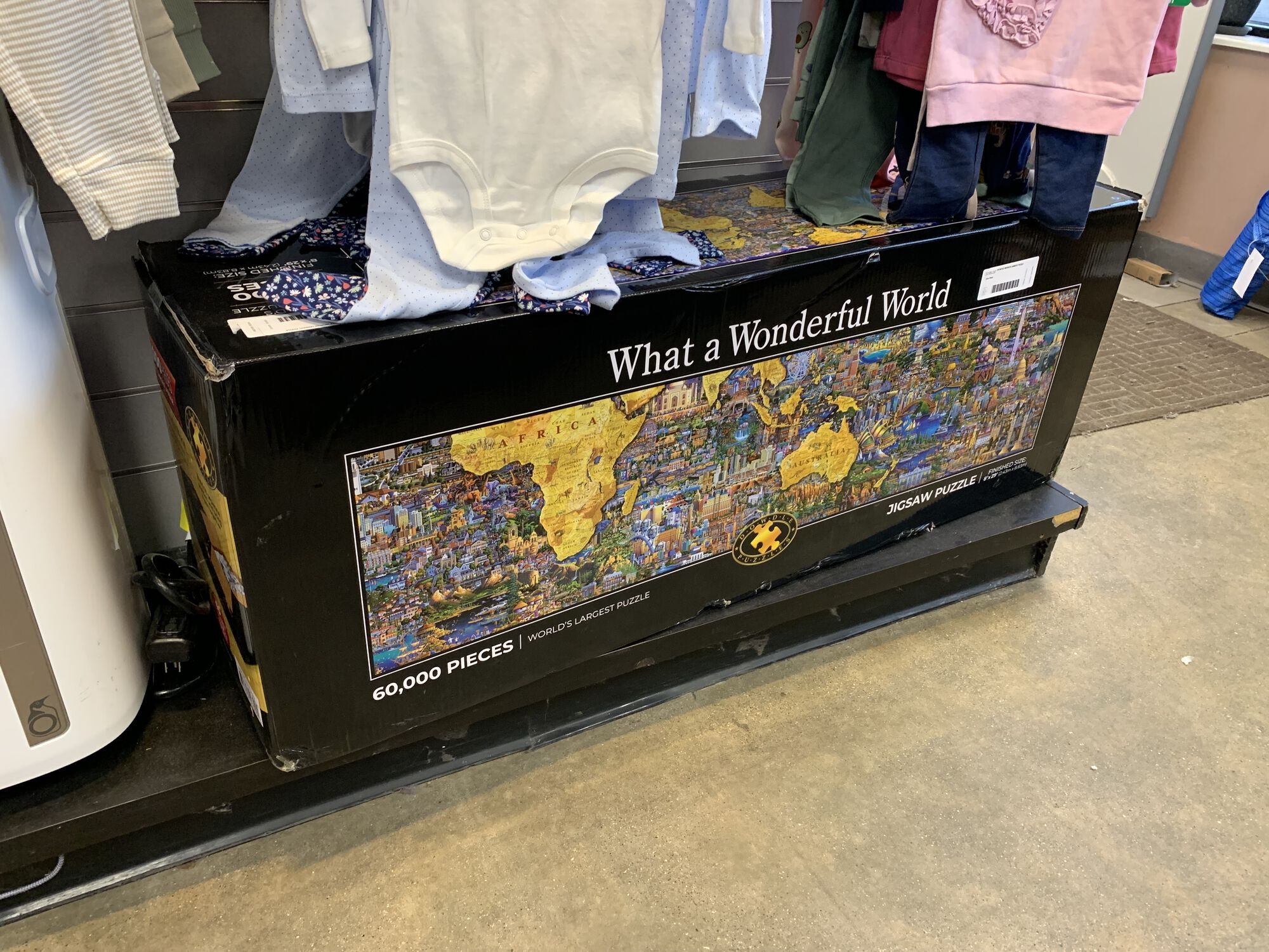 That's sixty thousand pieces.