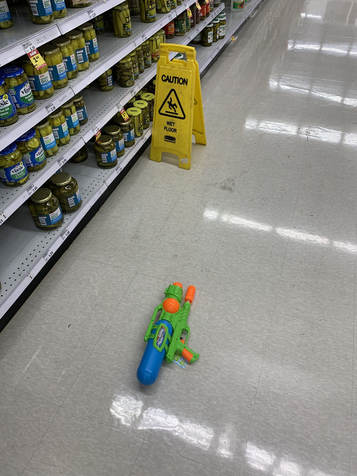 Wet floor