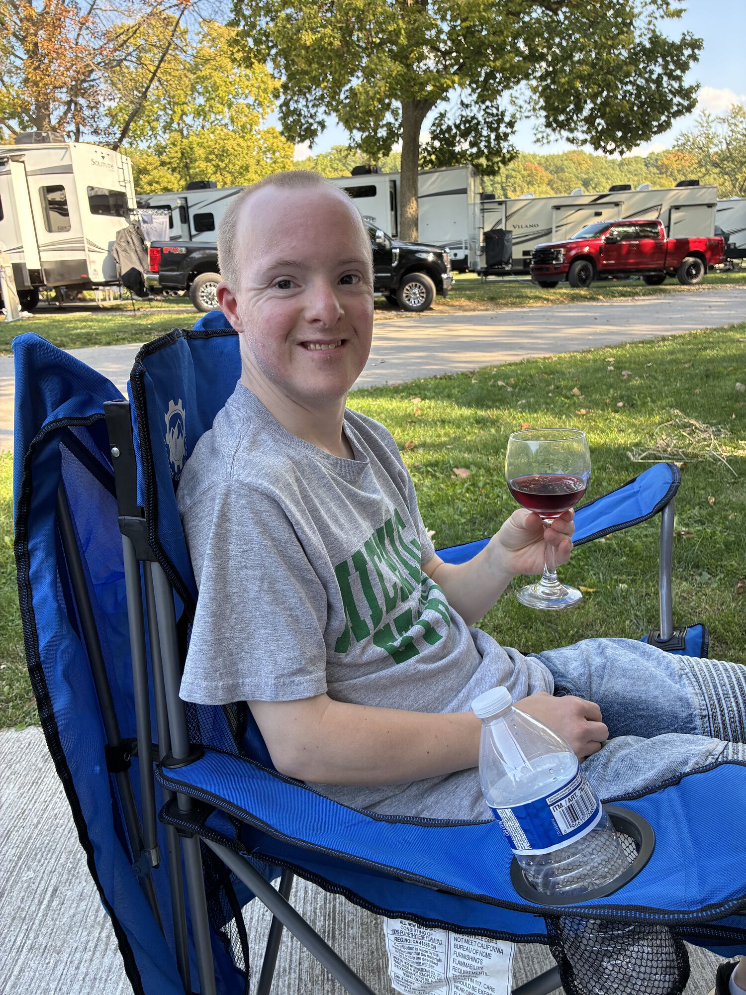 My son has decided he likes wine