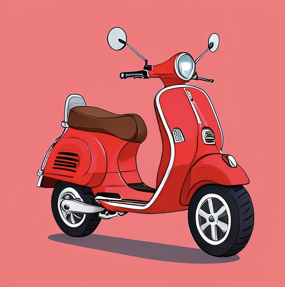 Red Vespa