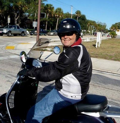 Our Very Own Ride Leader, Iron Butt Rider, & Cannonball Runner: WLeuthold & his Vespa, Rocket. http://billleuthold.blogspot.com/