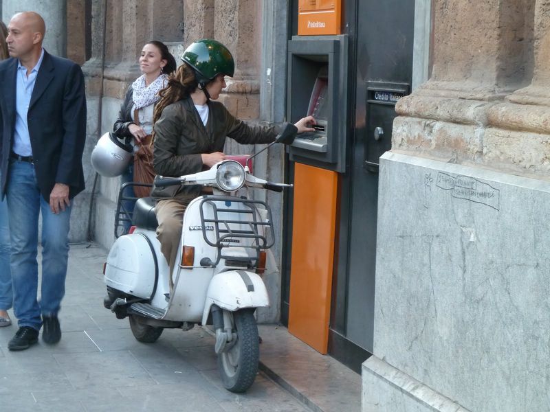 Modern Vespa : What's a nice girl like you...? Scooter photo funnies